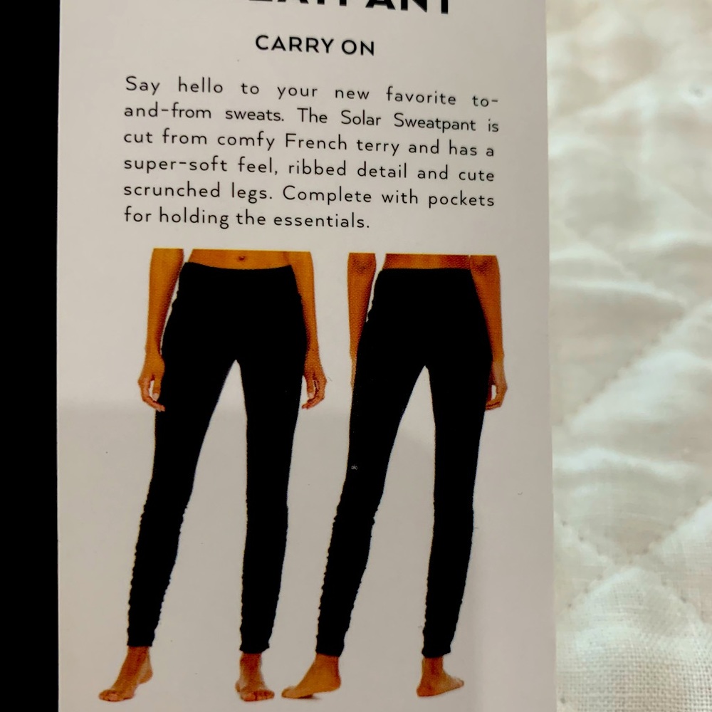ALO Yoga solar sweatpants